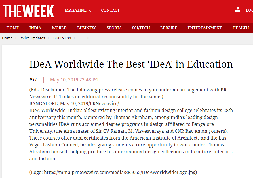 Idea Design College- The best College in Bangalore