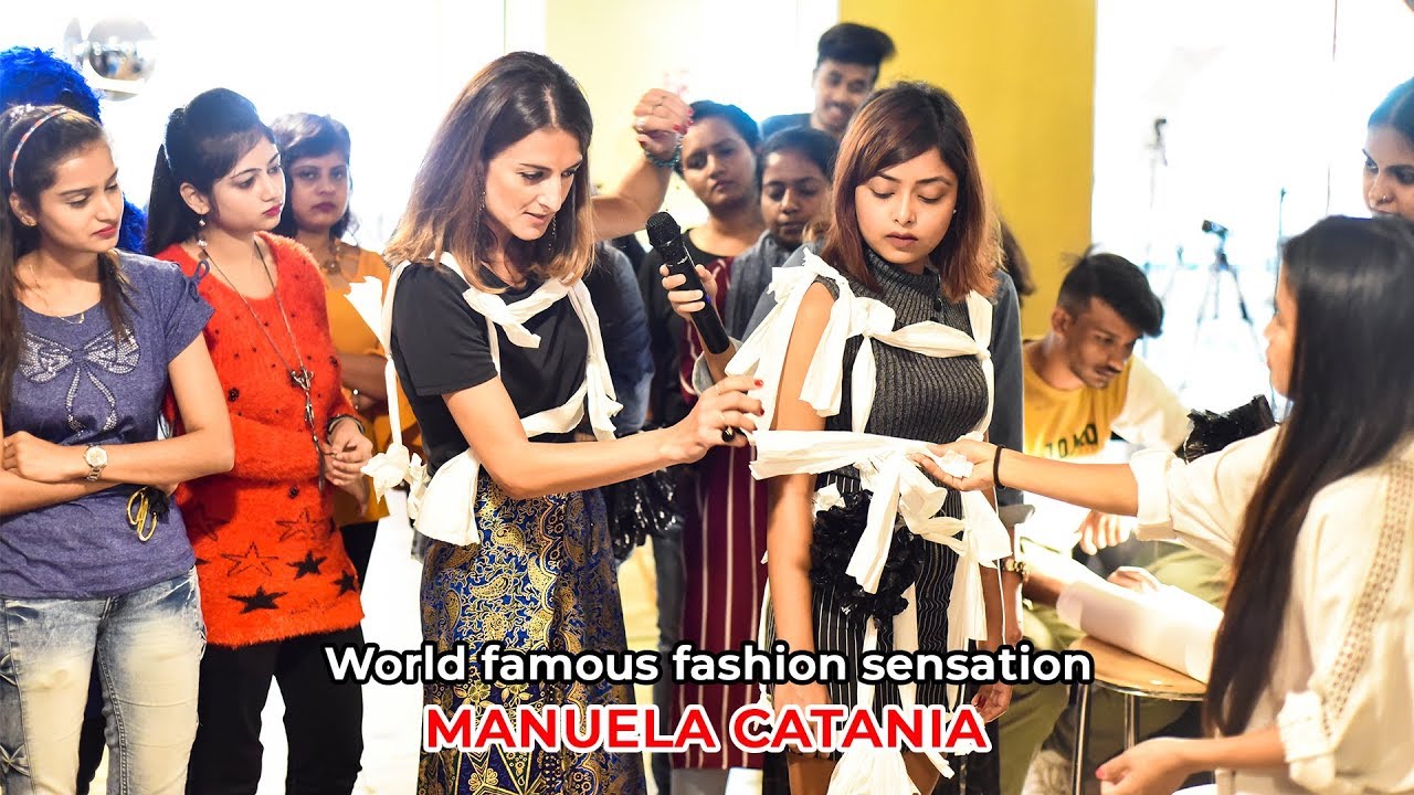 Manuela catania from Italy conducts sustainable fashion workshop